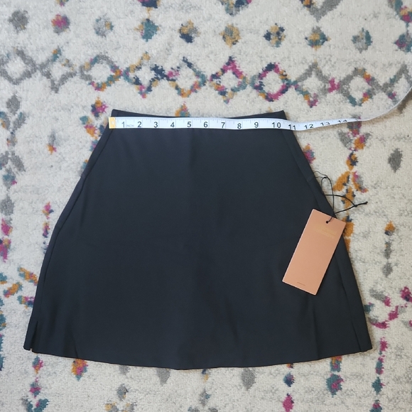 girlfriend collective Pants - Girlfriend Collective Black A-Line Skort